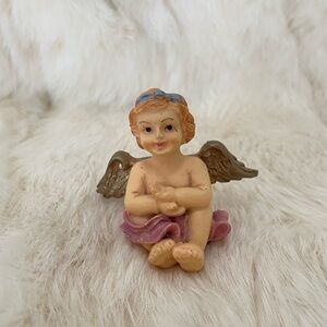 Vtg Ceramic Angel 2 1/4”